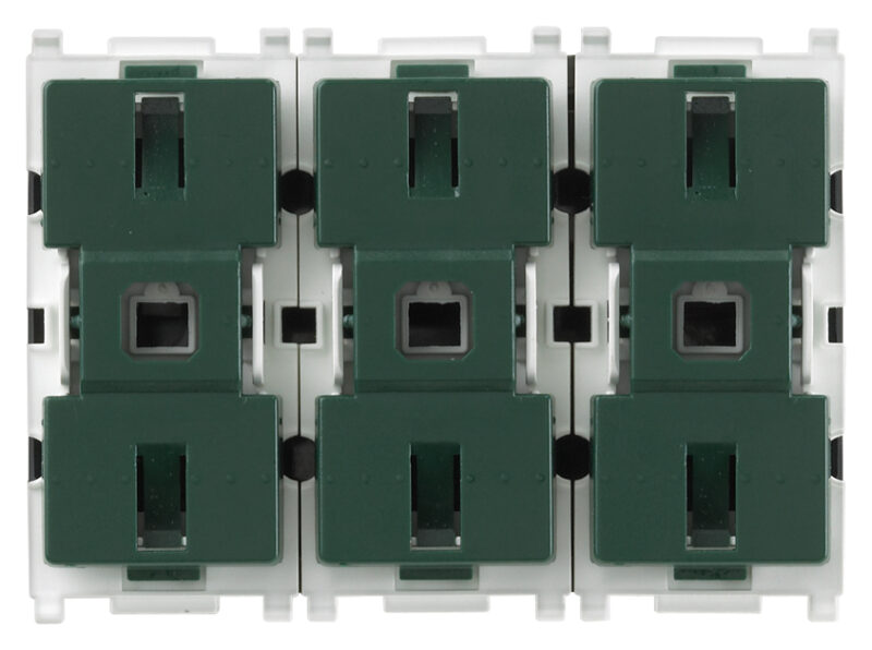 Three rocker push buttons+actuator