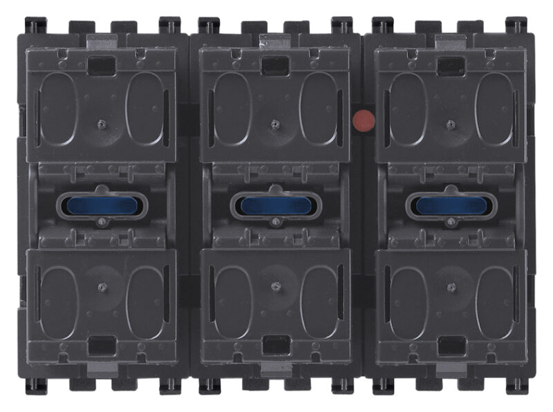 Three push buttons+actuator