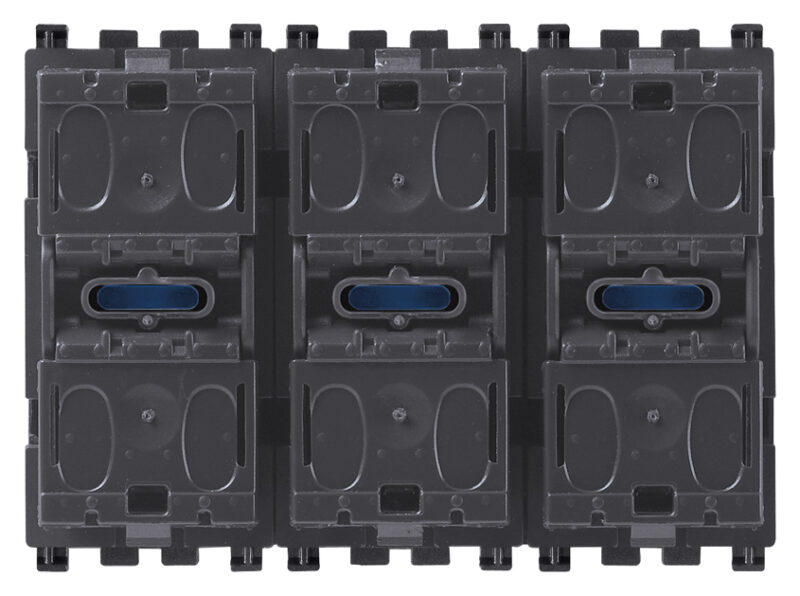 Three rocker buttons + blind actuator