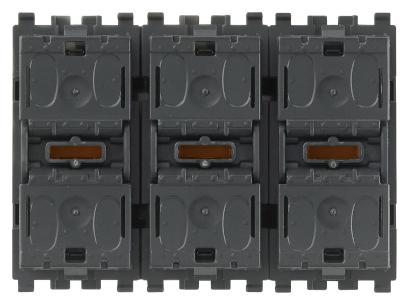 Three rocker buttons + blind actuator