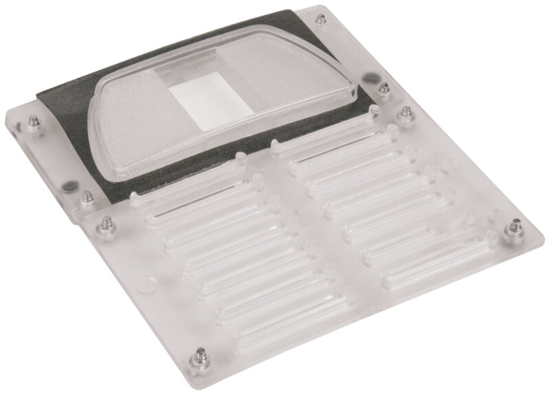 Glass for post entrance panel