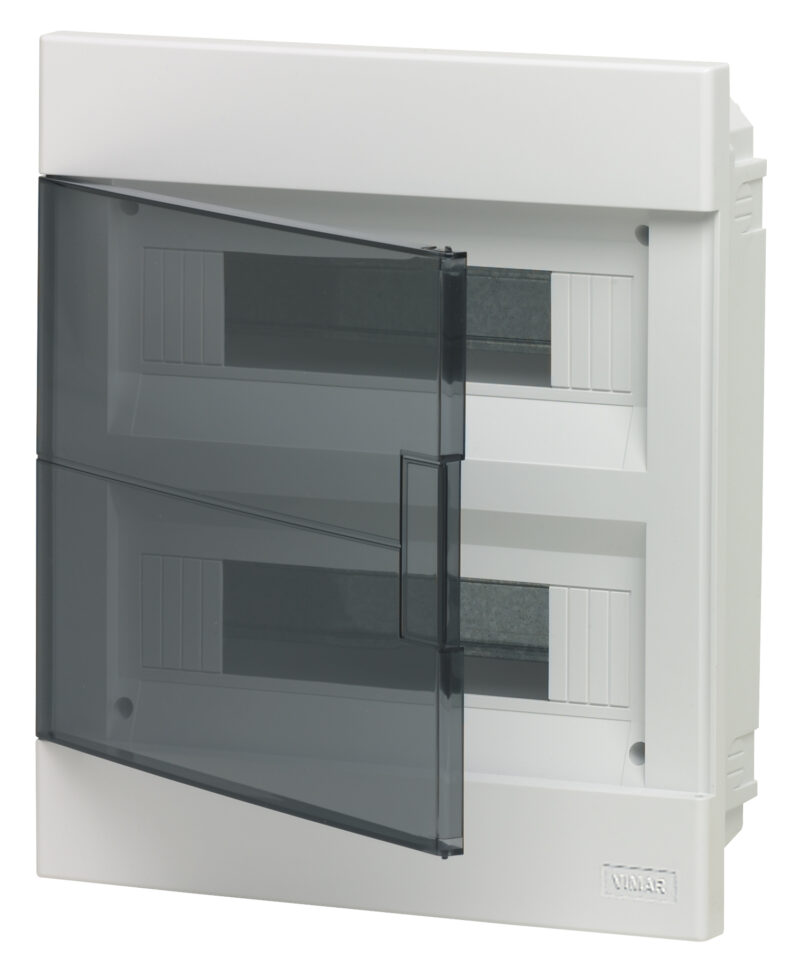 IP40 flush consumer unit 24M +door white