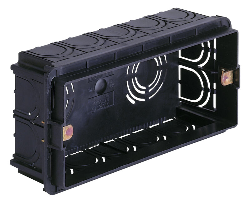Flush mounting box 5M black