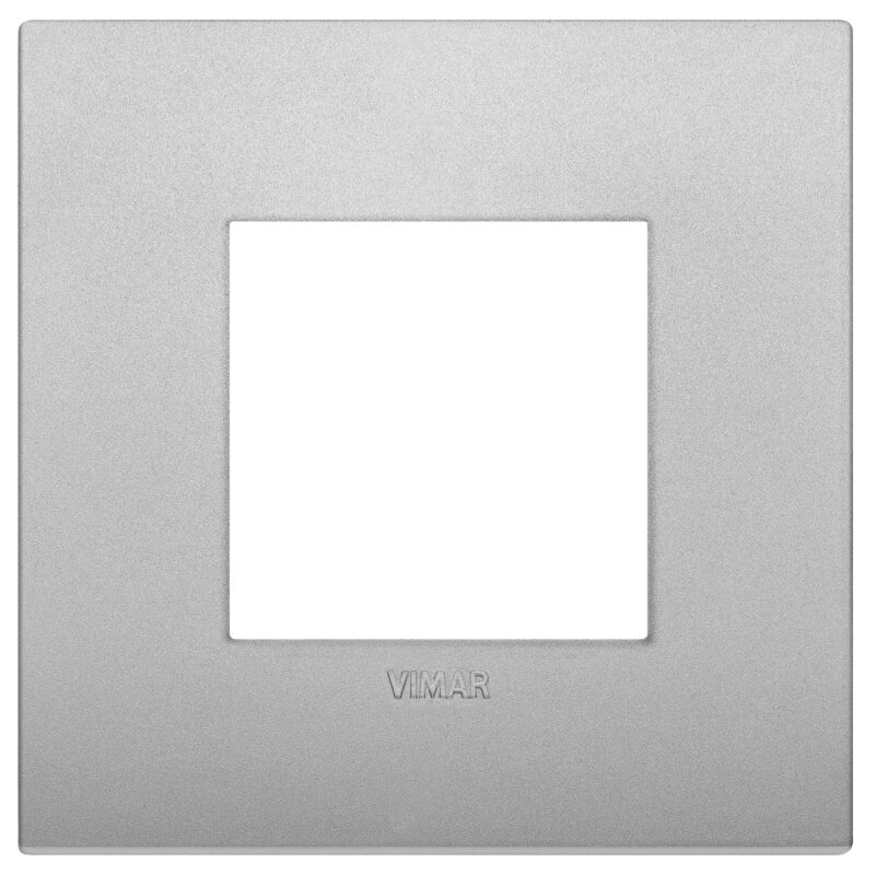 Classic plate 2M techno matt silver