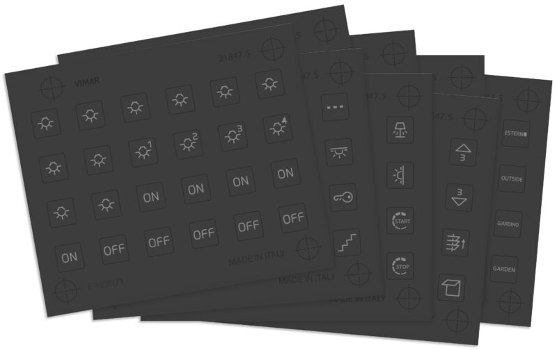 8 Stickers with symbols