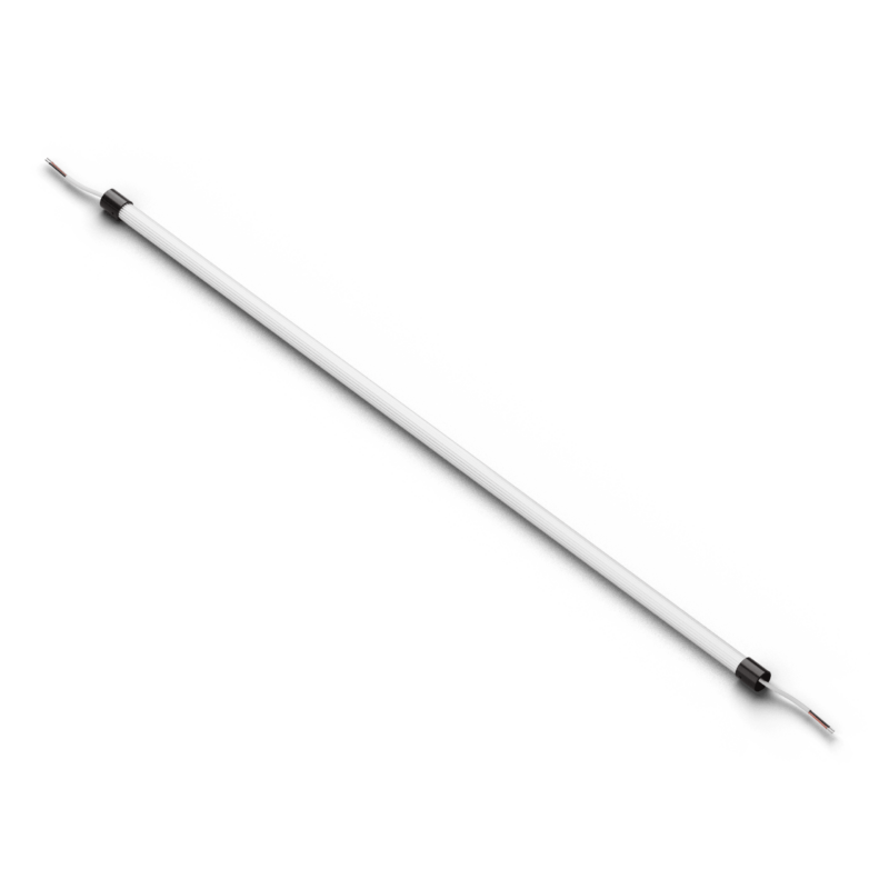 Line ribbed 100 Ribbed glass tubular LED 100 cm - 20W - 24V