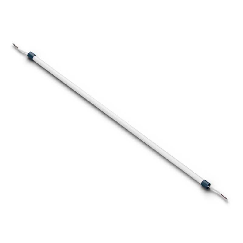 Line ribbed 100 Ribbed glass tubular LED 100 cm - 20W - 24V