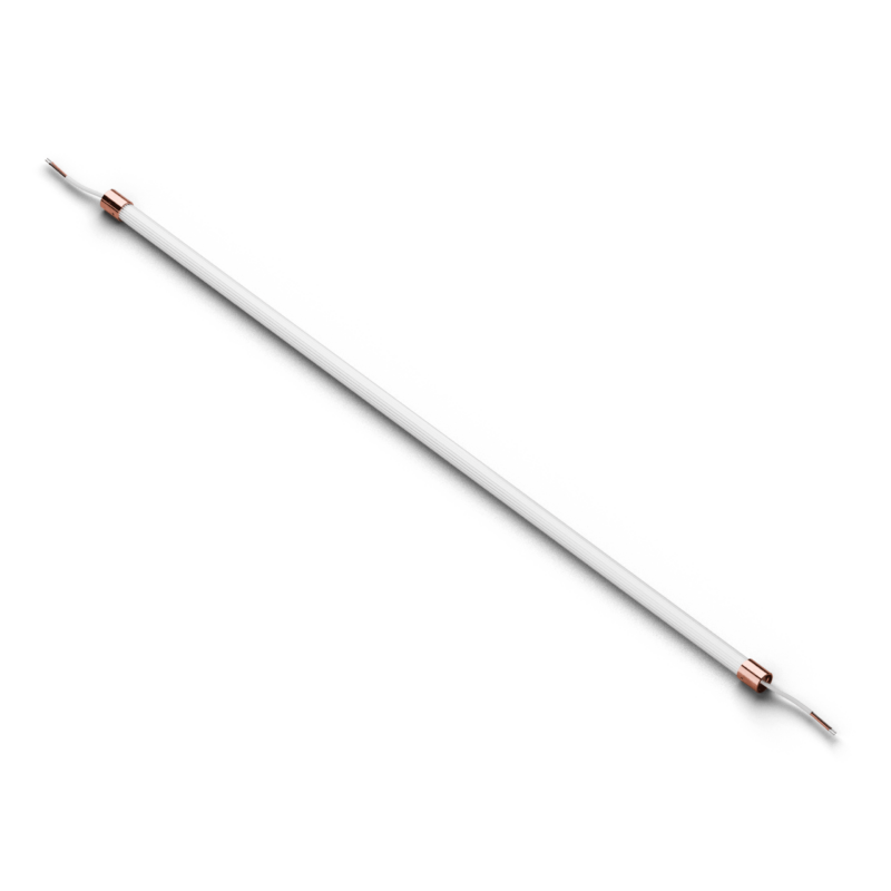 Line ribbed 100 Ribbed glass tubular LED 100 cm - 20W - 24V