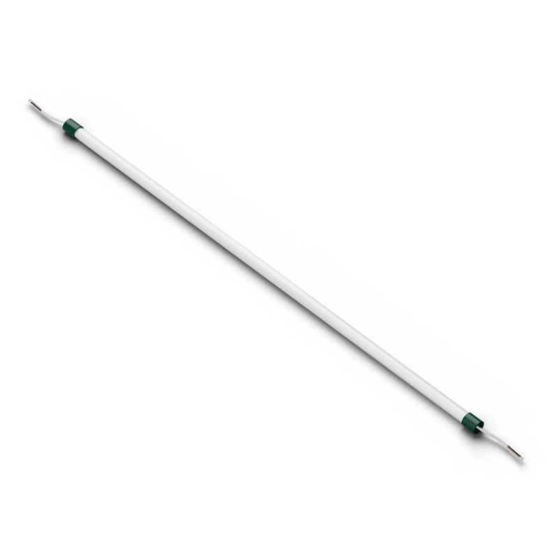 Line ribbed 100 Ribbed glass tubular LED 100 cm - 20W - 24V