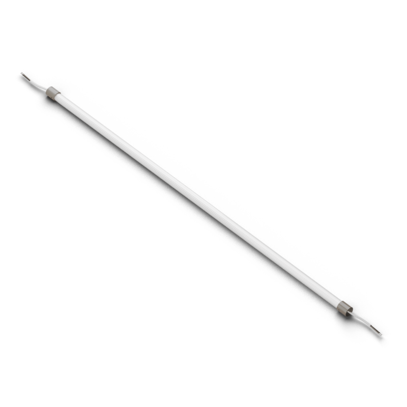 Line ribbed 100 Ribbed glass tubular LED 100 cm - 20W - 24V