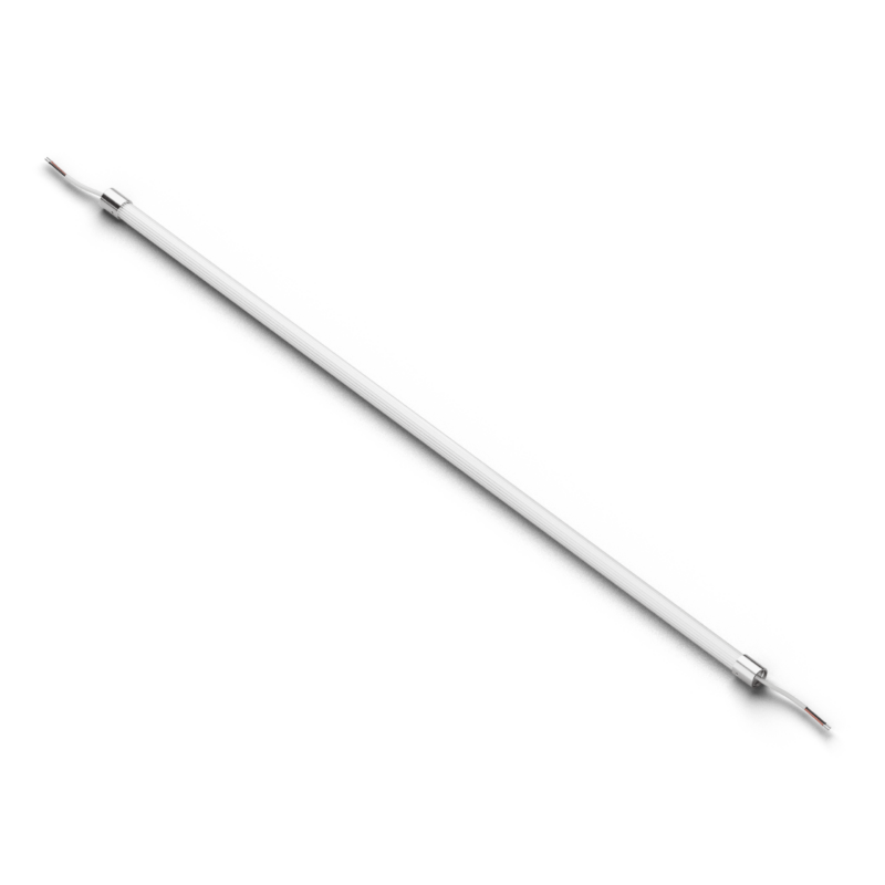 Line ribbed 100 Ribbed glass tubular LED 100 cm - 20W - 24V