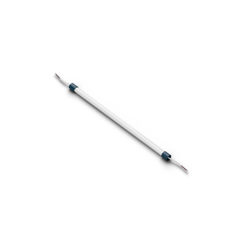 Line ribbed 50 Ribbed glass tubular LED 50 cm - 10W - 24V