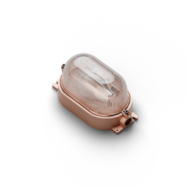 Plafoniera ovale S Oval light fixture - E27 - dim. 200x112 mm