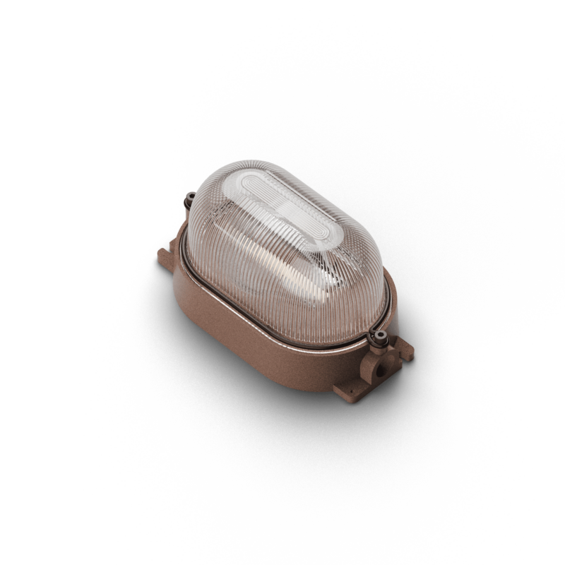 Plafoniera ovale S Oval light fixture - E27 - dim. 200x112 mm
