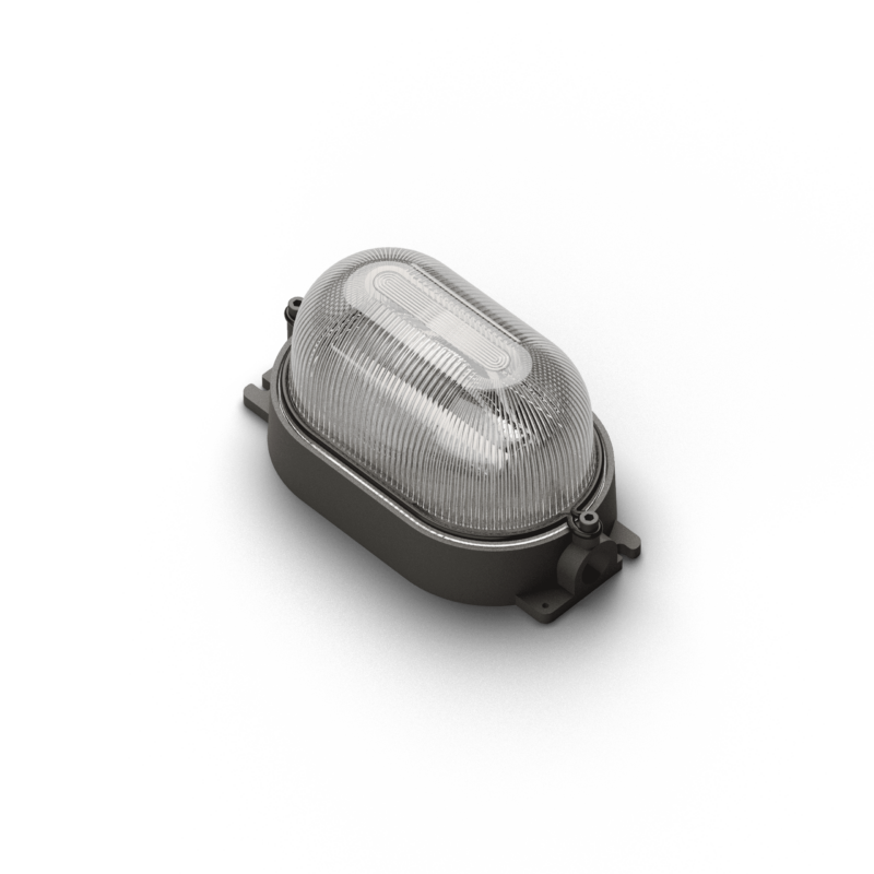 Plafoniera ovale S Oval light fixture - E27 - dim. 200x112 mm