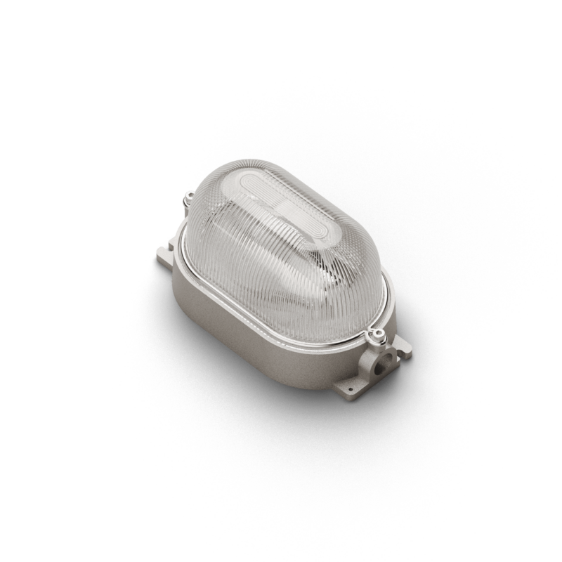 Plafoniera ovale S Oval light fixture - E27 - dim. 200x112 mm