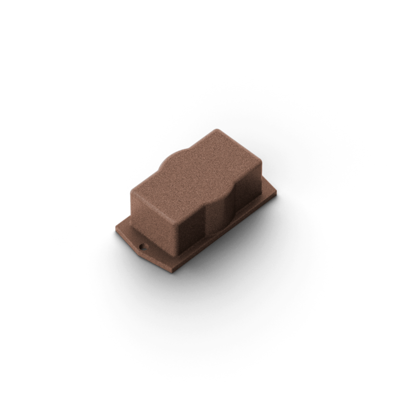 Single flange Dim. 93x46x32 mm