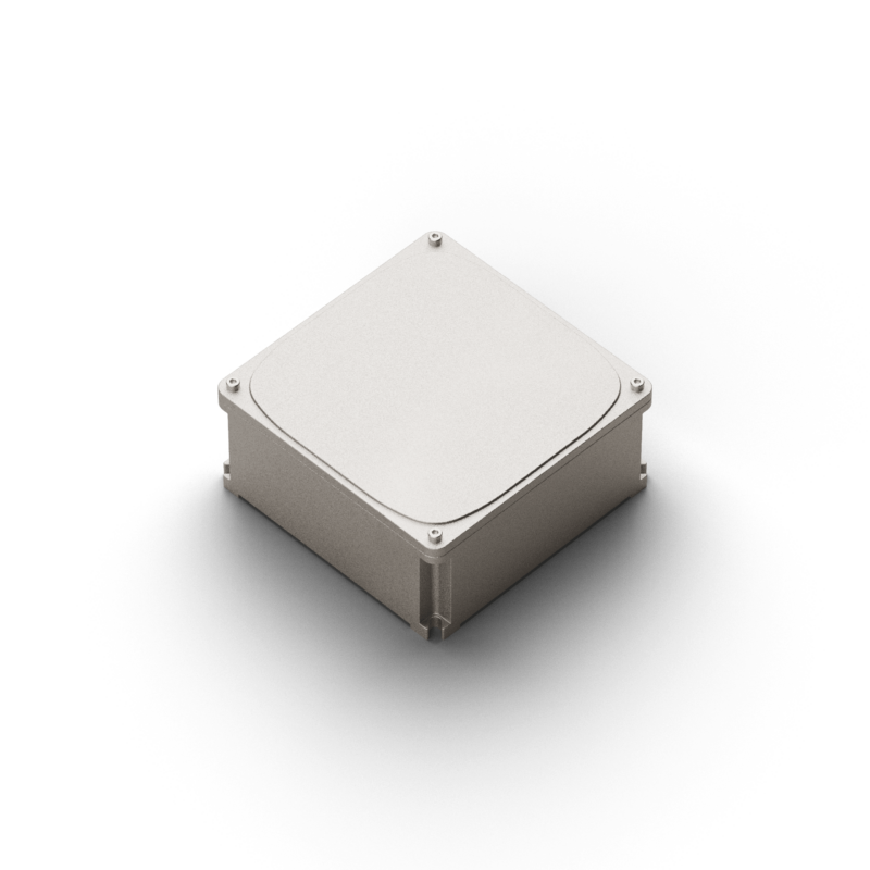 Square junction box w/cover - dim.155x155mm