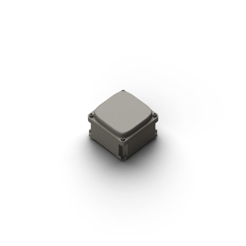 Square junction box w/cover - dim.95x95 mm