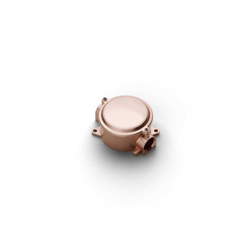 Round junction box 2 w/cover - dim.118x95mm