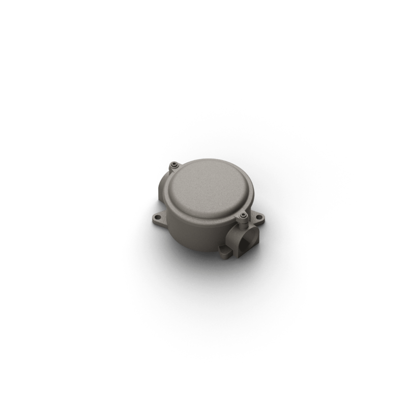 Round junction box 2 w/cover - dim.118x95mm