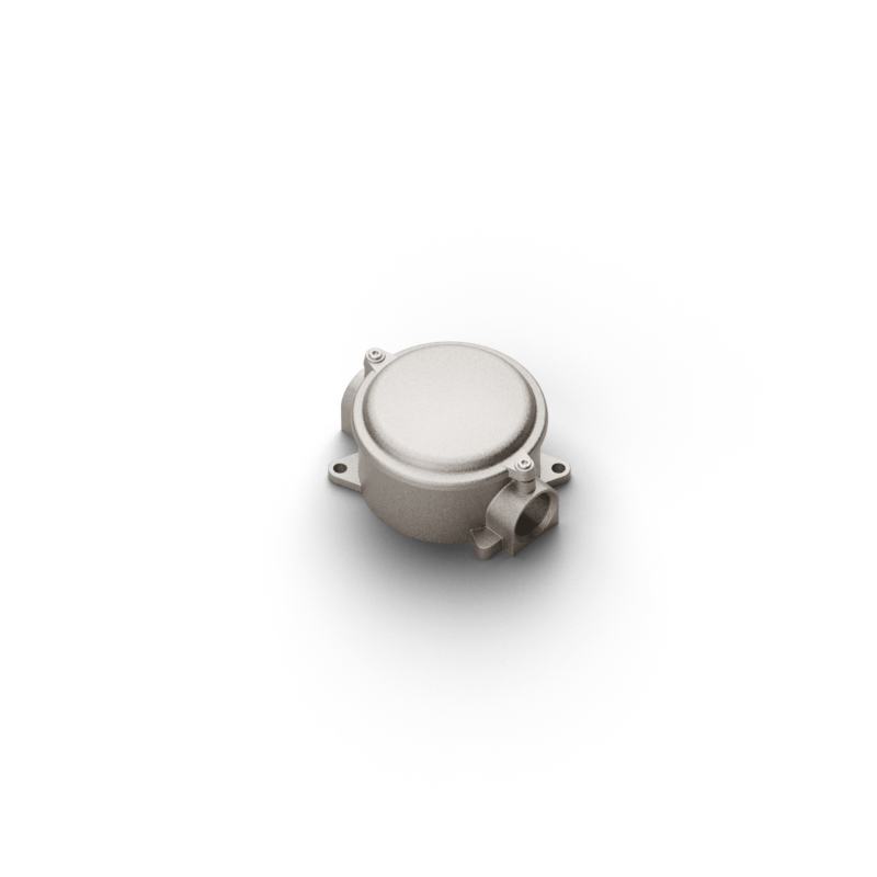 Round junction box 2 w/cover - dim.118x95mm