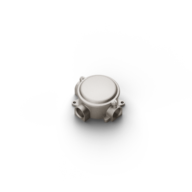 Round junction box 3 w/cover - dim.118x103mm