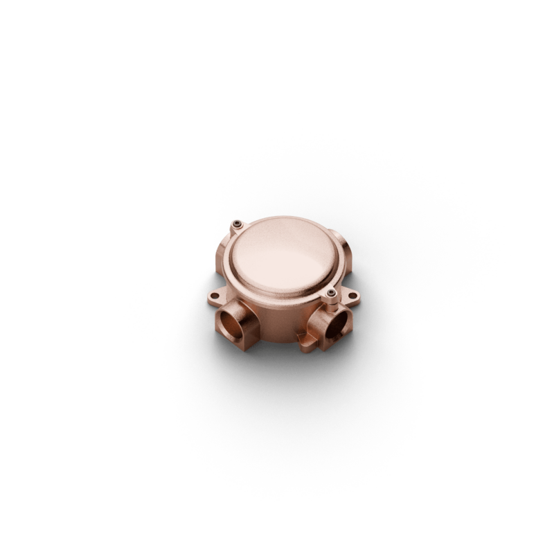 Round box w/cover - dim. 118x118 mm