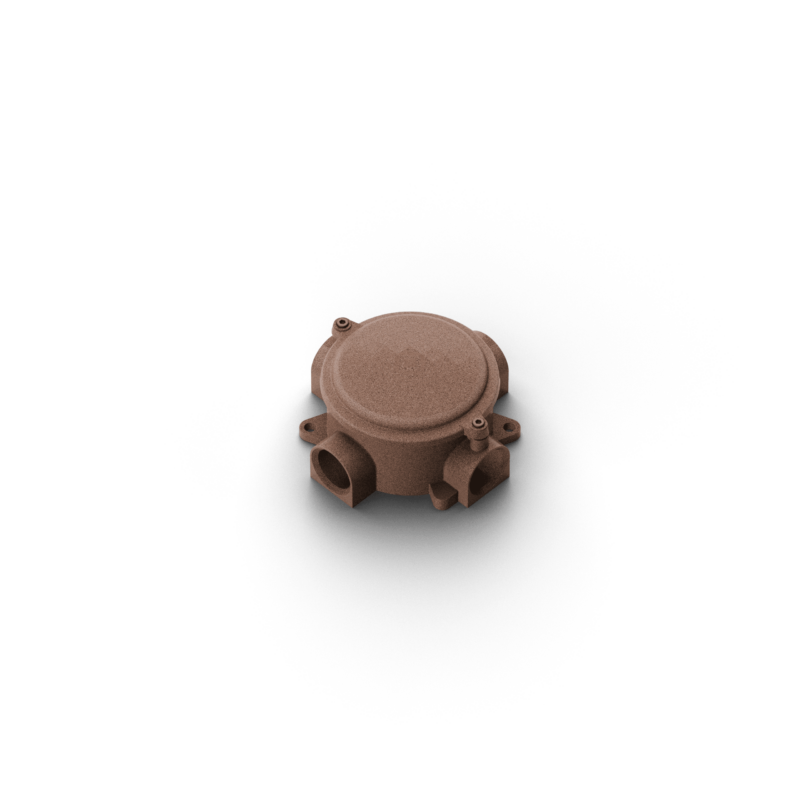 Round box w/cover - dim. 118x118 mm