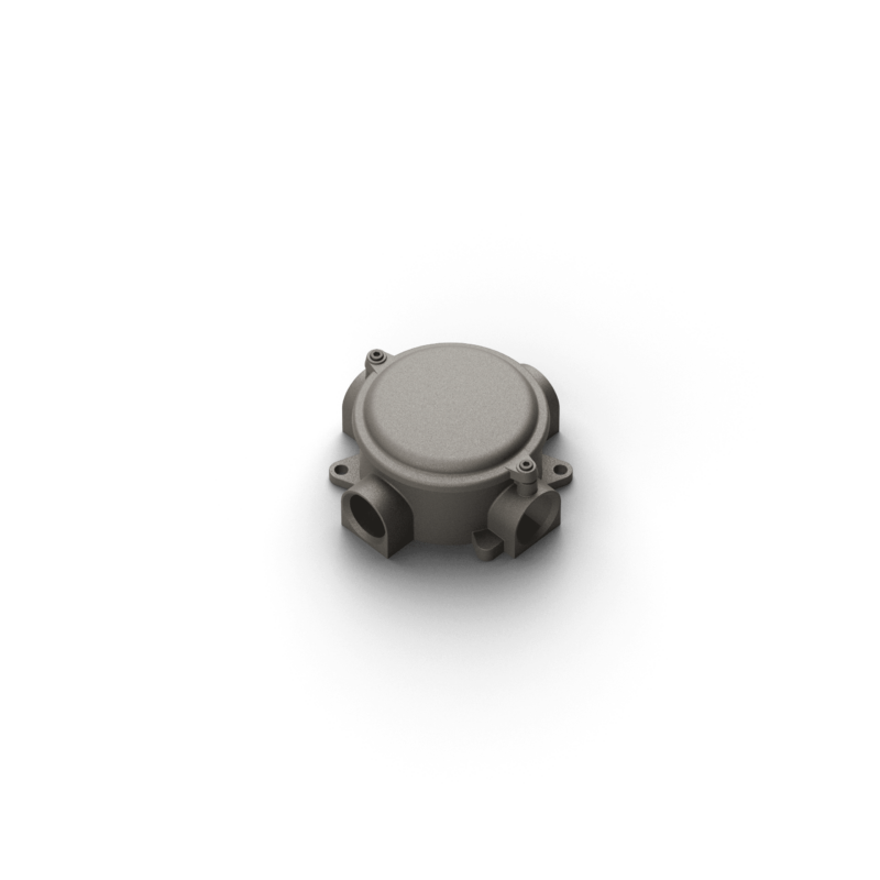Round box w/cover - dim. 118x118 mm