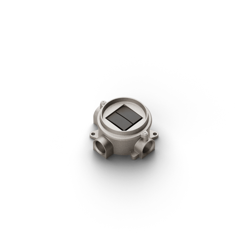 Round box with plate and support-118x103 mm