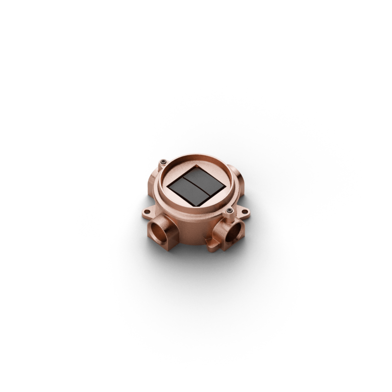 Round box with plate and support-118x118 mm