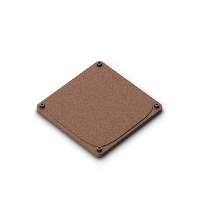 Square cover M Adapter included - dim. 125x125 mm