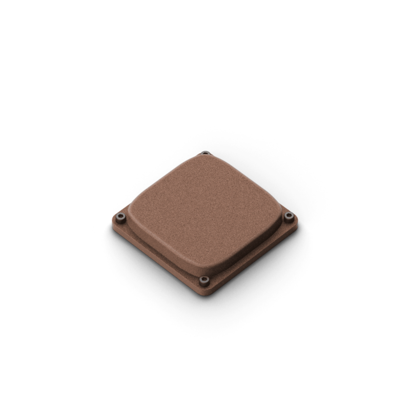 Square cover S Adapter included - dim. 95x95 mm