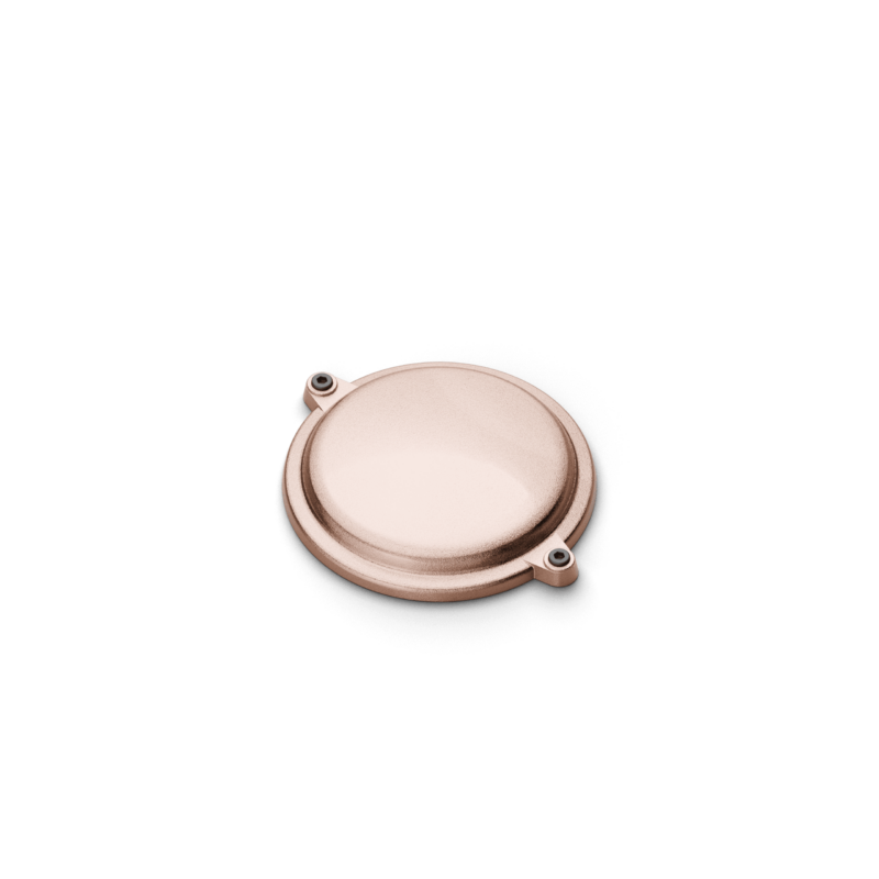 Round cover Adapter and support included - Ø 118 mm