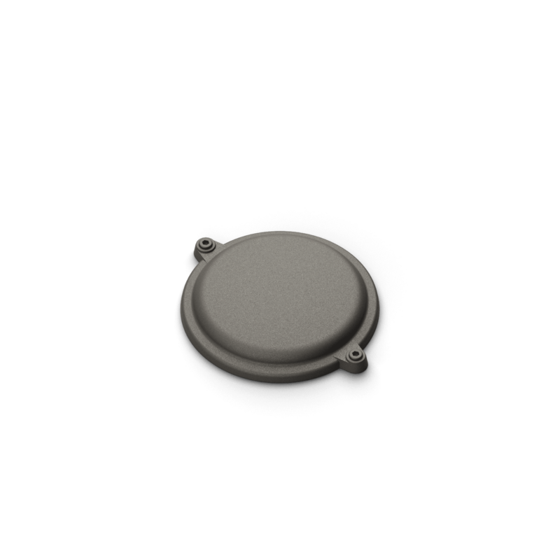 Round cover Adapter and support included - Ø 118 mm