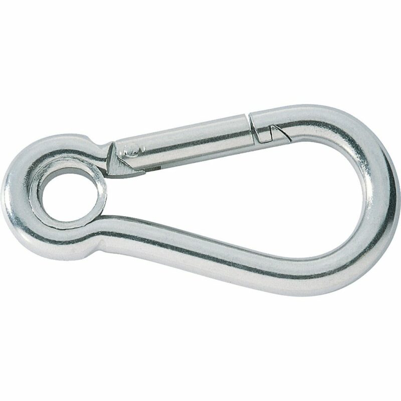 Spring Hook (Carabiner) Eyelet 50mm overall length