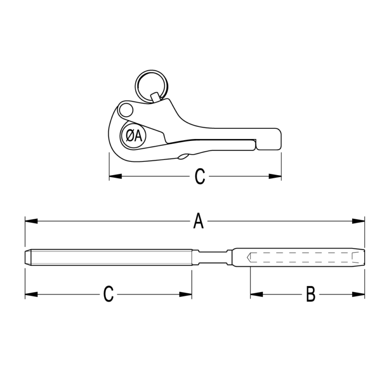 Pelican Hook suites M6 thread Body Only - Image 2