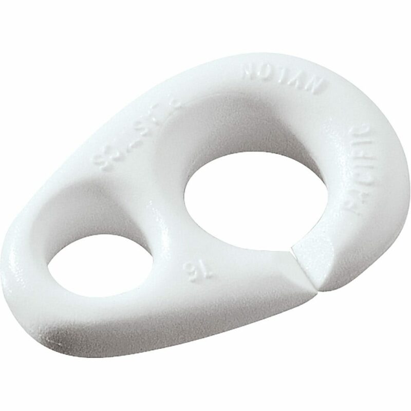 Flag/Sister Clip White13mm (1/2") Clearance