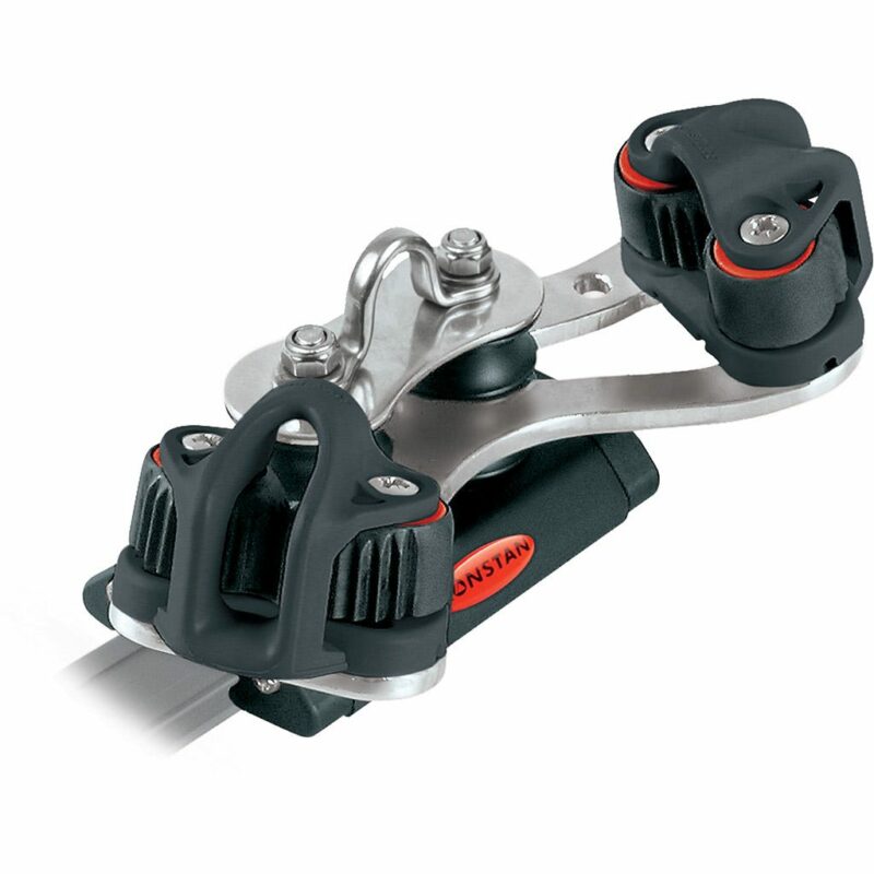 Series 19 Traveller Car, 4 Control Sheaves with Cleat