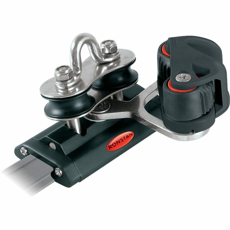 Series 19 Traveller Car, Pivot Control Sheaves with Cleat