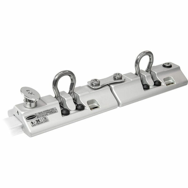 Series 22 Safety Rail Tandem Car with Plunger Stop, Silver