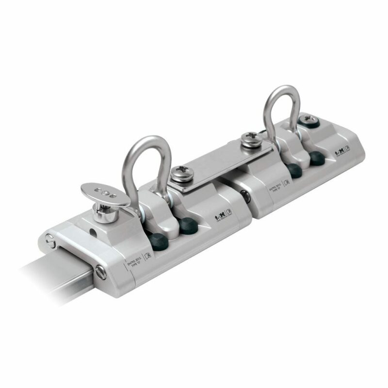 Series 30 Safety Rail Tandem Car with Plunger Stop, Silver
