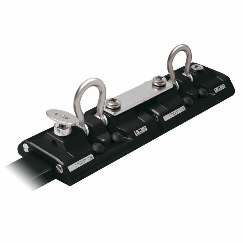 Series 30 Safety Rail Tandem Car with Plunger Stop, Black