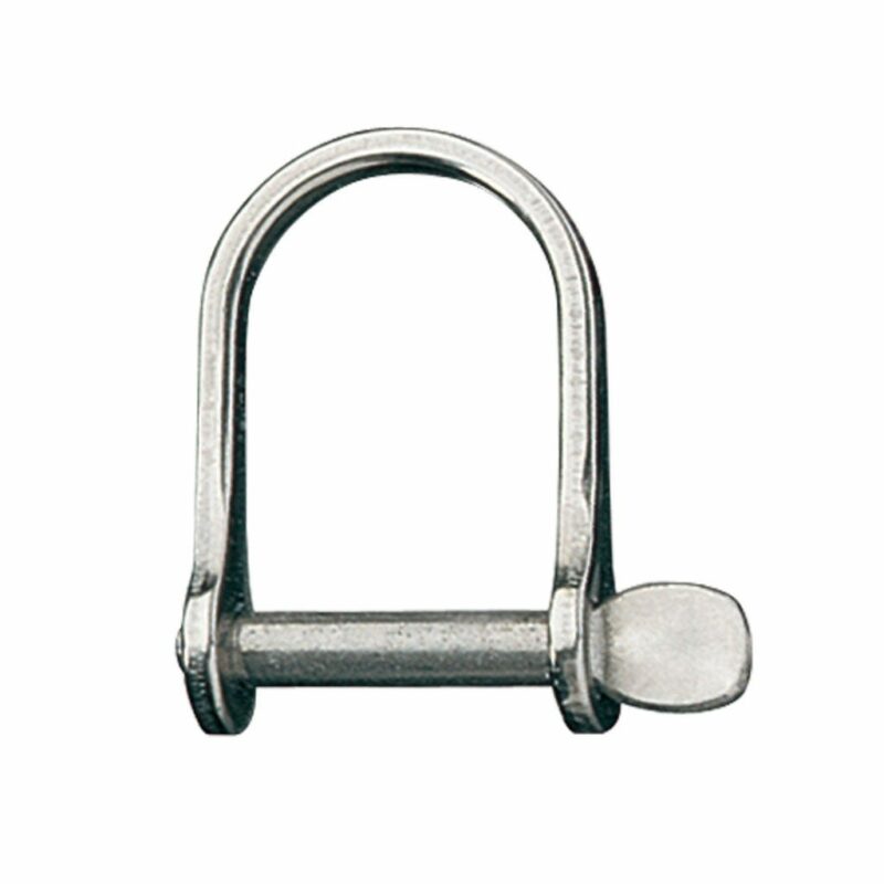 Wide D Shackle, 1/4" Pin