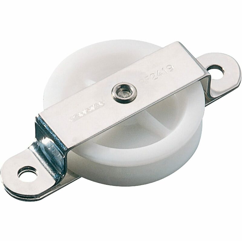 Flat Mount Pulley, 55mm Diameter Sheave