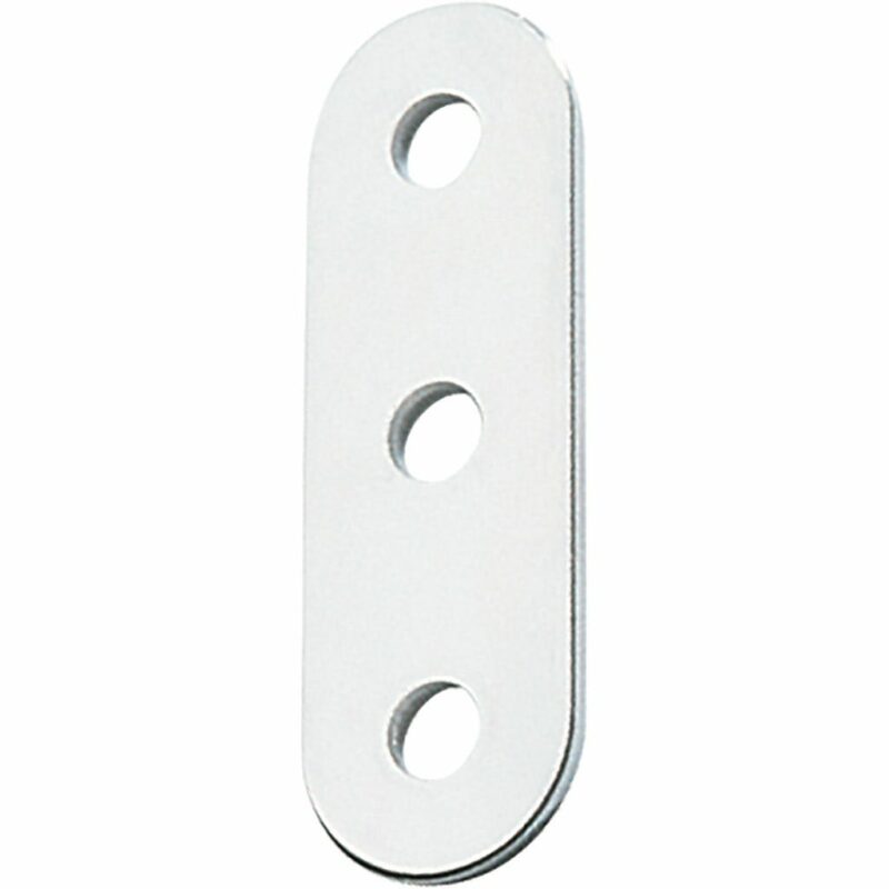 Toe Strap Plate 48.6mm Perforated Strip, 5mm (3/16") Fastener Holes