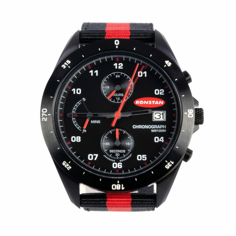 ClearStart™ Analogue Watch, 43mm, Black S/S - Image 2