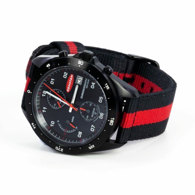 ClearStart™ Analogue Watch, 43mm, Black S/S
