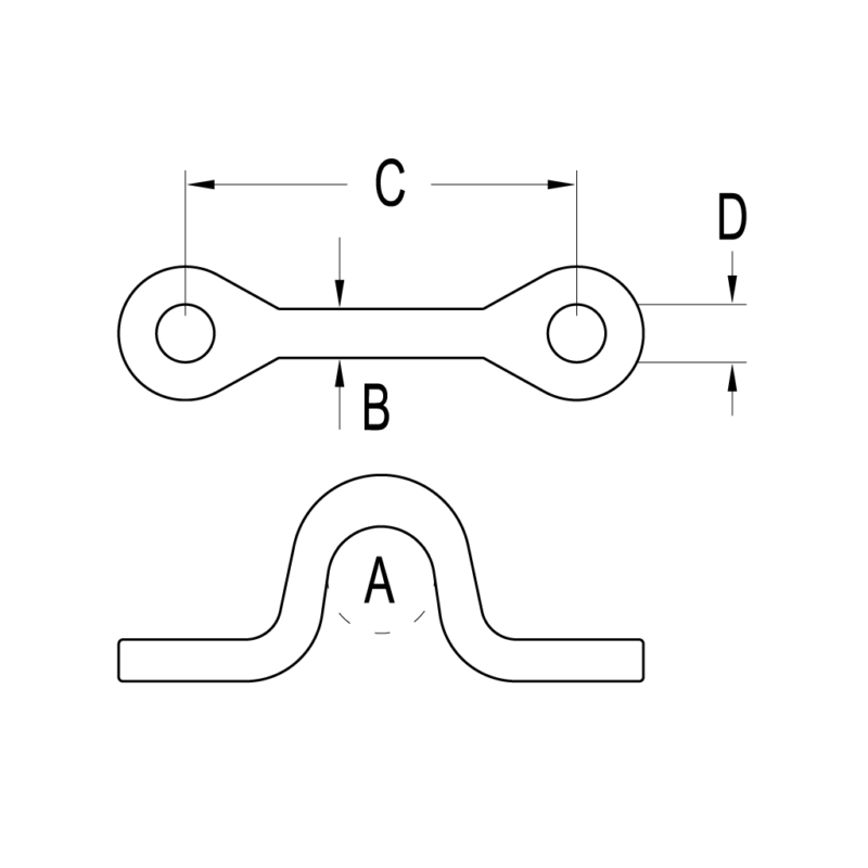 Flared Saddle, 15mm Clearance - Image 2
